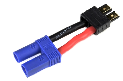 G-Force RC - Power adapterkabel - EC5 connector vrouw. <=> TRX connector vrouw. - 12AWG Siliconen-kabel - 1 st